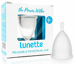 Менструальна чаша, модель 2, прозора - Lunette Reusable Menstrual Cup Clear Model 2 — фото N1