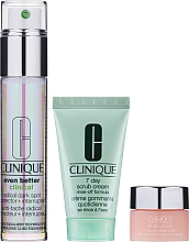 Набор - Clinique (eye/cr/5ml + ser/30ml + scrub/30ml + bag/1pc) — фото N2