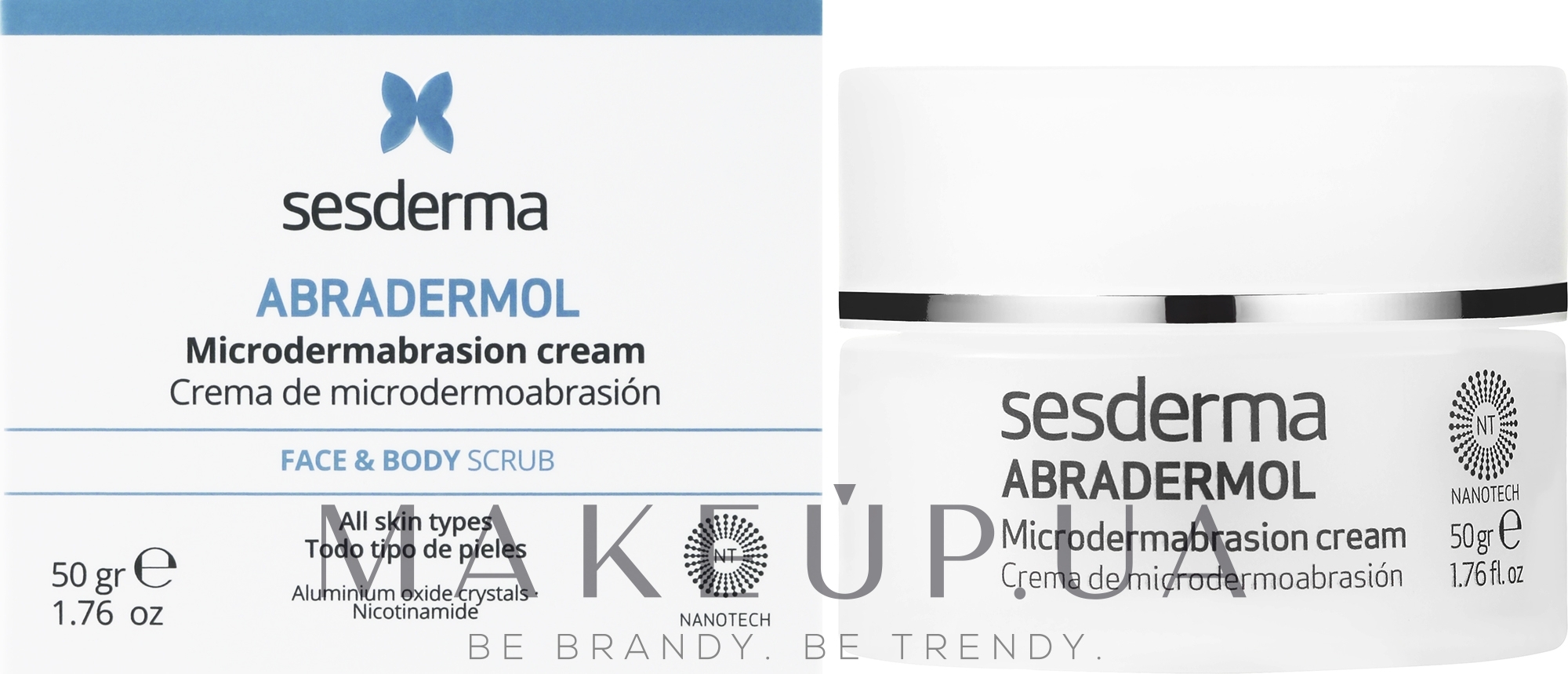 Крем для мікродермабразії шкіри - SesDerma Laboratories Abradermol Microdermabrasion Cream — фото 50g