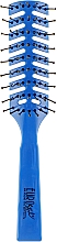 Расческа для волос скелетная "Рыбья кость" 00550, синяя - Eurosti — фото N1