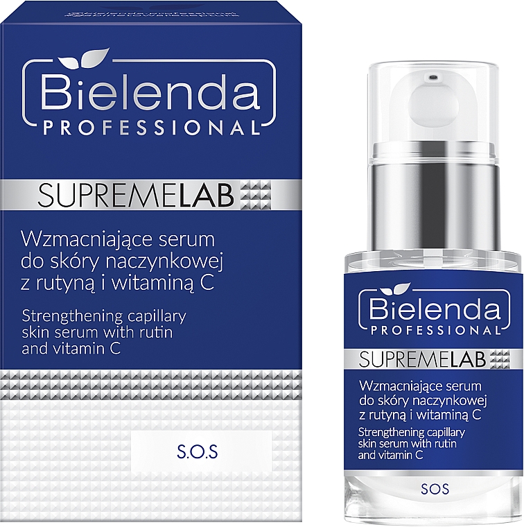Укрепляющая сыворотка для кожи и сосудов с рутином и витамином - Bielenda Professional SupremeLab S.O.S