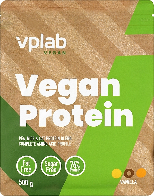 Протеин для веганов, ваниль - VPlab Vegan Protein Powder — фото N1