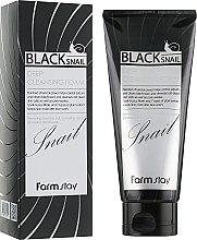 Парфумерія, косметика Пінка для обличчя з муцином чорного равлика - FarmStay Black Snail Deep Cleansing Foam