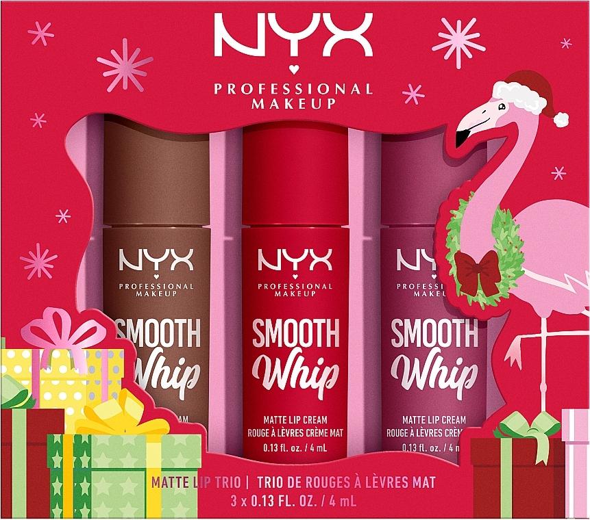 Набор - NYX Professional Makeup Matte Lip Trio (lip/stick/3x4ml) — фото N1