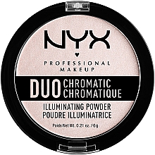 Духи, Парфюмерия, косметика Хайлайтер для лица - NYX Professional Makeup Duo Chromatic Illuminating Powder