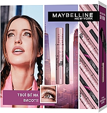 Духи, Парфюмерия, косметика УЦЕНКА Подарочный набор - Maybelline New York Lash Sensational Sky High (mascara/7.2ml + eye/liner/1ml) *