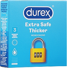 Духи, Парфюмерия, косметика Презервативы утолщенные, 3 шт - Durex Extra Safe