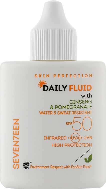 Крем солнцезащитный SPF 50 - Seventeen Skin Perfection Daily Fluid SPF 50 — фото N1