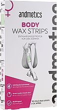 Восковые полоски для депиляции - Andmetics Body Wax Strips (strips/20pcs + wipes/2pcs) — фото N1