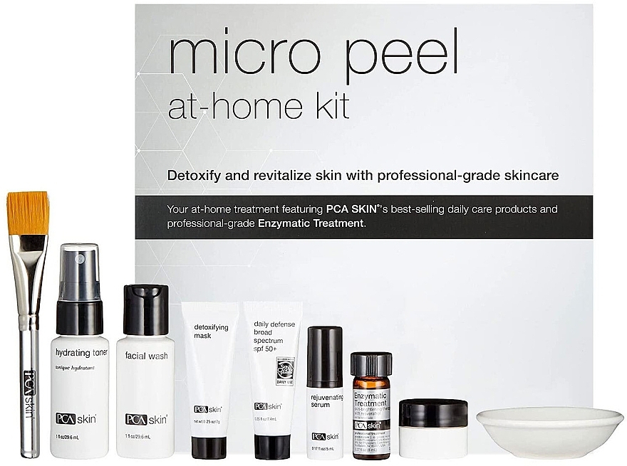 Набір, 9 продуктів - PCA Skin Micro Peel At-Home Kit — фото N1