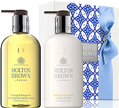 Парфумерія, косметика Molton Brown Orange & Bergamot Hand Wash & Lotion Set - Набір (hand/soap/300ml + hand/lot/300ml)