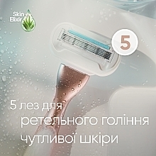 Женская бритва с 1 сменным лезвием - Gillette Venus Deluxe Smooth Sensitive — фото N3