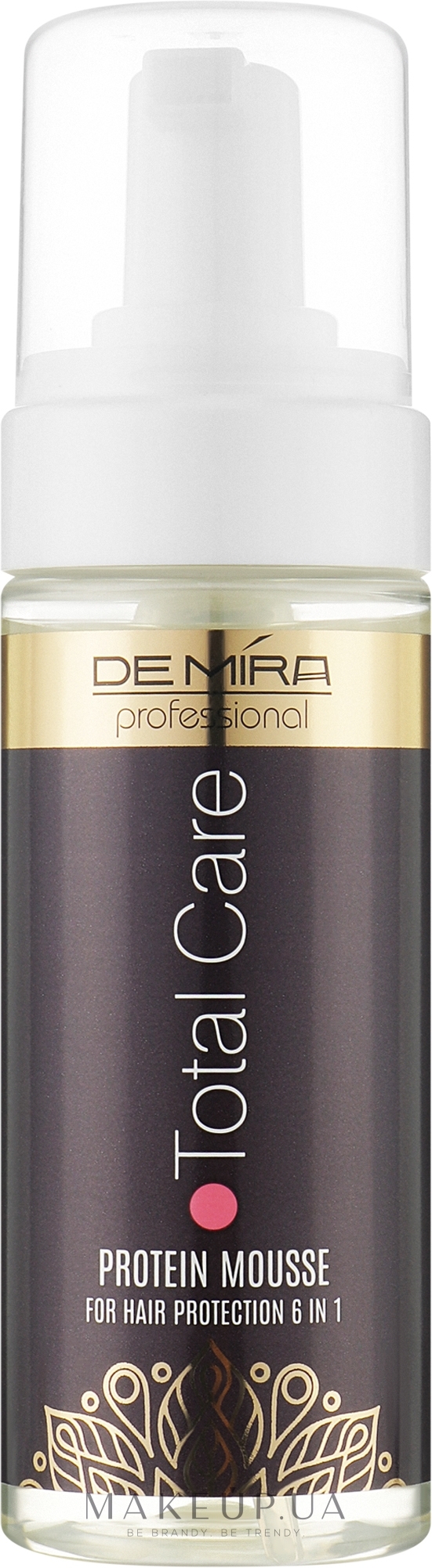 Протеиновый мусс-протектор для защиты волос 6 в 1 - DeMira Professional Total Care Protein Mousse For Hair Protection 6 In 1 — фото 150ml