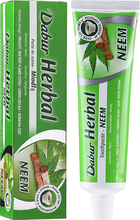 Натуральная зубная паста - Dabur Herb`l Neem — фото N2