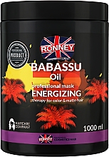 Маска для фарбованого волосся - Ronney Mask Babassu Oil Energizing Therapy — фото N3