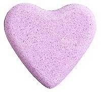Бомбочка для ванни "Серце", фіолетова - IDC Institute Heart Bath Fizzer — фото N1