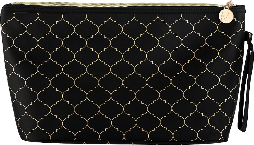 Косметичка "Art Deco" на молнии, 415032, черная, размер XL - Inter-Vion — фото N1