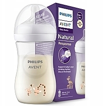 Бутылочка для кормления "Природный поток", жираф, 260 мл, 1м+ - Philips Avent Natural — фото N2