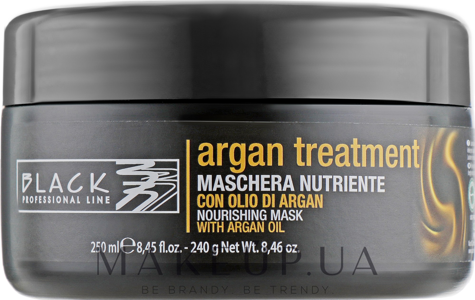 Маска для волос с аргановым маслом, кератином и коллагеном - Black Professional Line Argan Treatment Mask  — фото 250ml