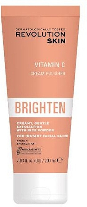 М'який очищувальний крем з вітаміном С - Revolution Skincare Vitamin C Cream Polisher — фото N1