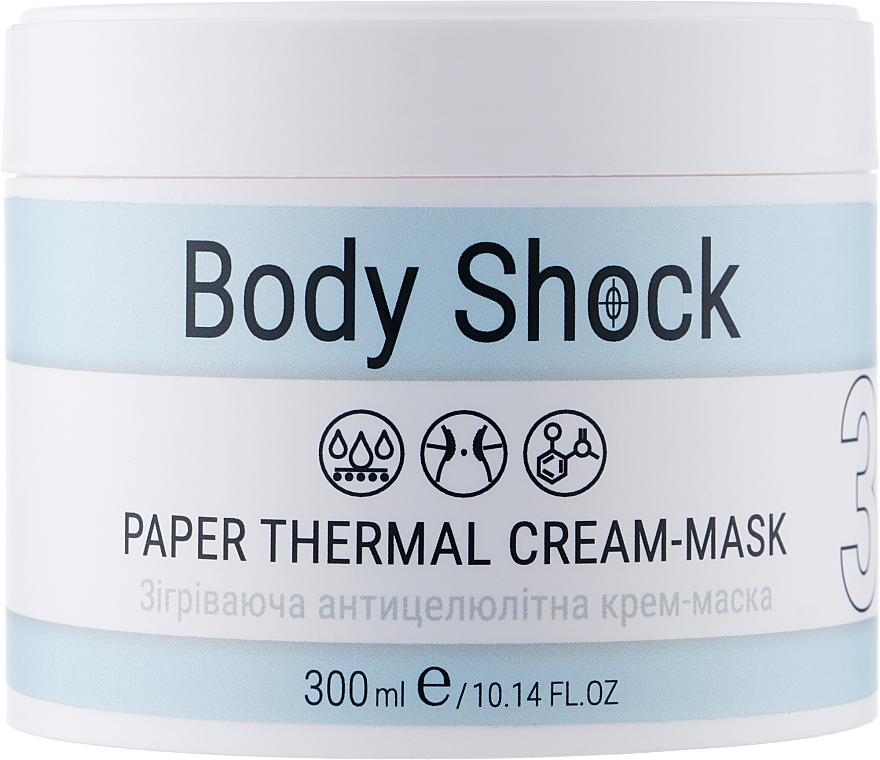 Антицеллюлитная крем-маска для тела - Elenis Body Shock Peper Thermal Cream-Mask