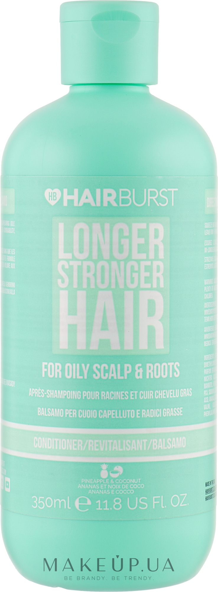 Кондиционер для жирной кожи головы и корней - Hairburst Long And Healthy Conditioner For Oily Scalp & Roots — фото 350ml