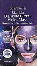 Парфумерія, косметика Відлущувальна маска з блискучими вкрапленнями - Skinlite Starkle Diamond Glitter Violet Mask