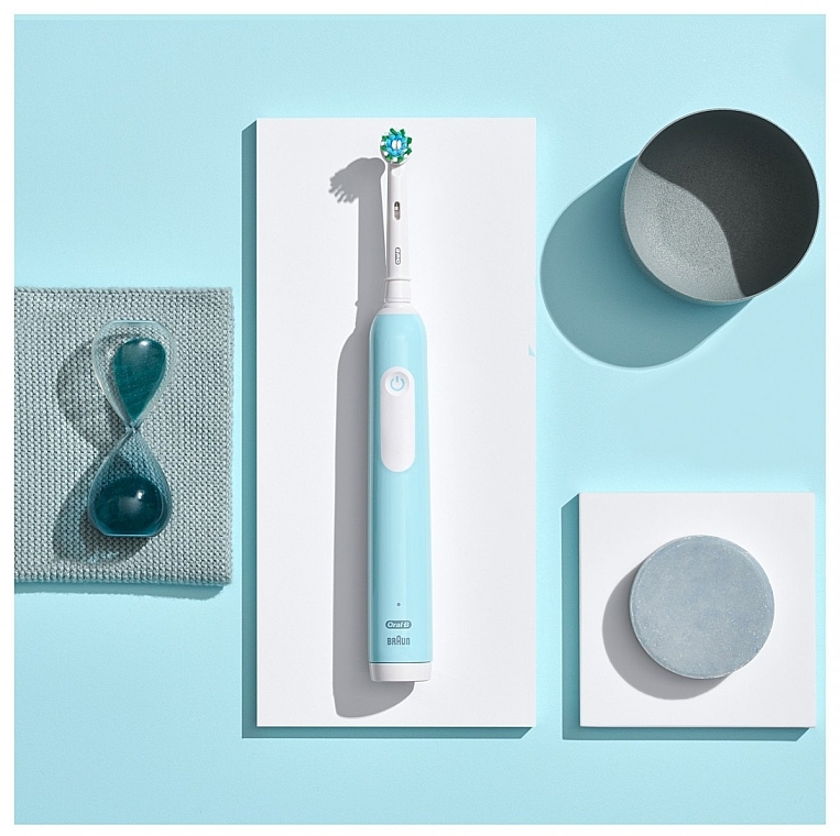 Електрична зубна щітка, з футляром, блакитна - Oral-B Pro Series 1 Carribean Blue + Case — фото N2