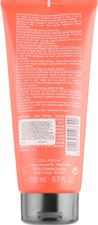 Апельсиновый гель для душа - Delarom Orange Bath&Shower Gel — фото N2
