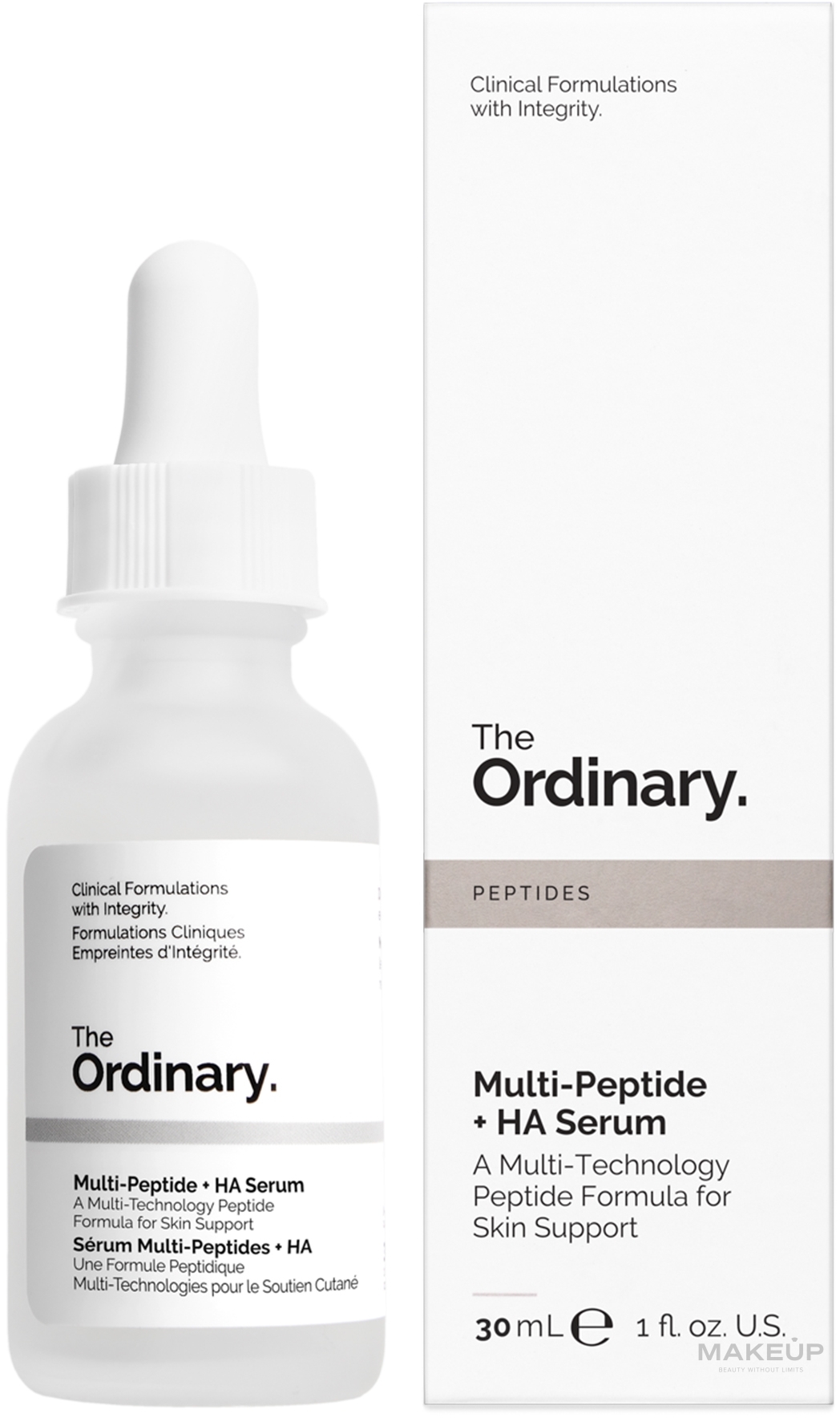 The Ordinary Multi-Peptide + HA Serum - Мультипептидная сыворотка для лица — фото 30ml