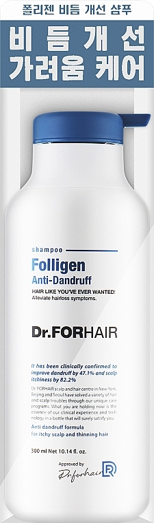 Шампунь від лупи для ослабленого волосся - Dr.FORHAIR Folligen Anti-Dandruff Shampoo — фото N2