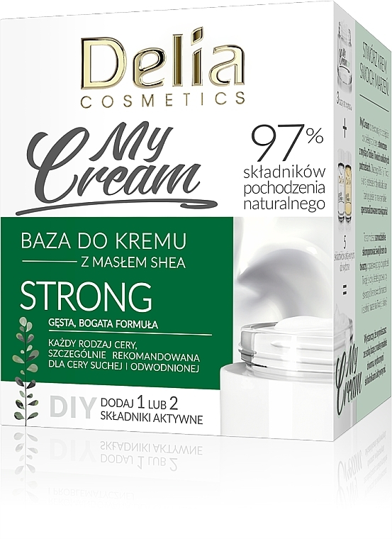 Основа для создания крема для лица для сухой и обезвоженной кожи - Delia Cosmetics My Cream Strong — фото N2