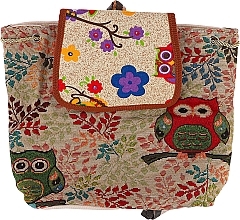 Рюкзак-мешок из ткани CS10988S, с принтом 2 совы, цветной - Cosmo Shop — фото N1