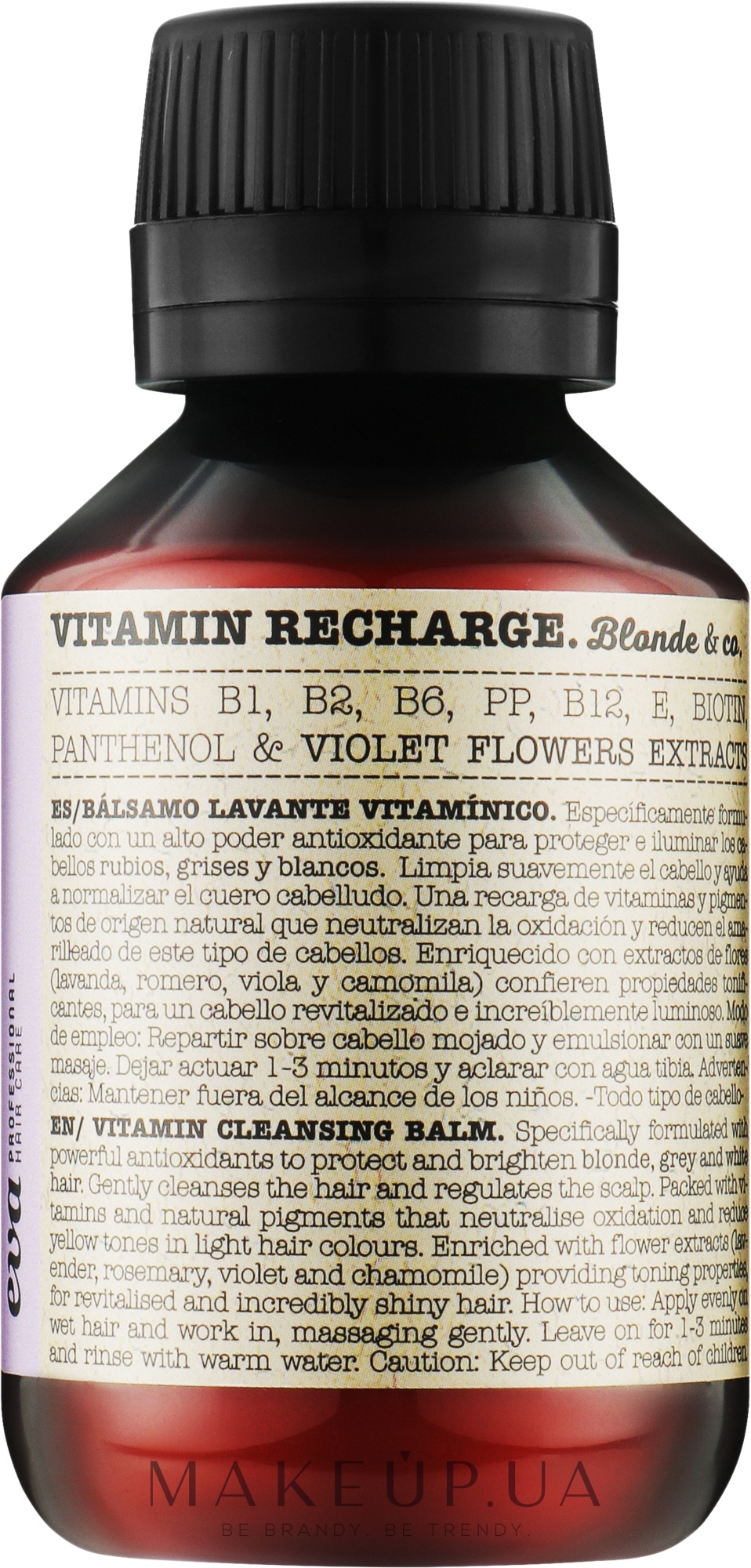 Вітамінний шампунь блонд - Eva Professional Vitamin Recharge Blonde — фото 100ml