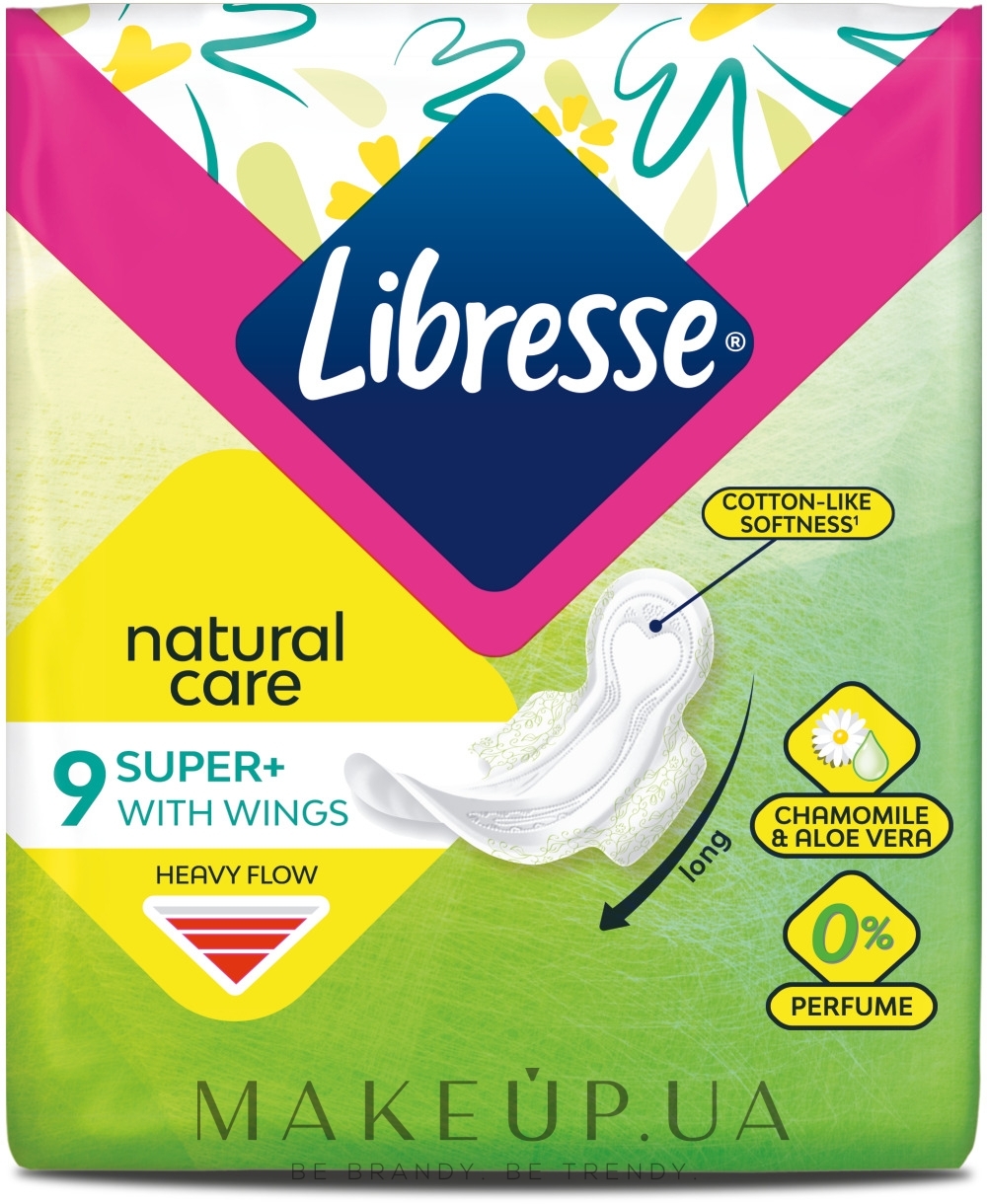 Гигиенические прокладки, 9шт - Libresse Natural Care Ultra Super — фото 9шт