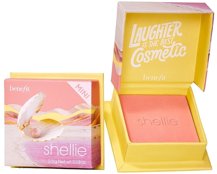 Румяна для лица - Benefit Shellie Seashell Pink Blush Mini (мини) — фото N1