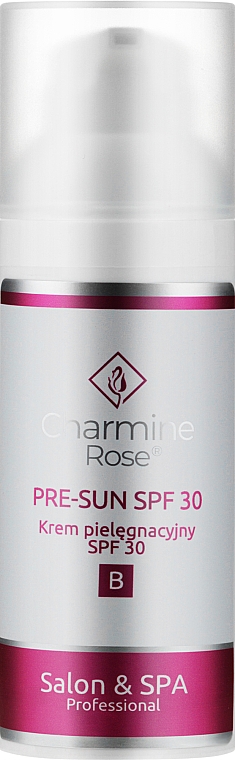Крем для догляду за шкірою після інвазивних процедур - Charmine Rose Pre-Sun SPF 30 — фото N1