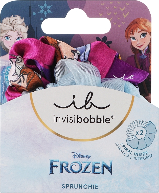 Набор резинок-браслетов для волос, 2 шт. - Invisibobble Sprunchie Kids Disney Frozen — фото N1