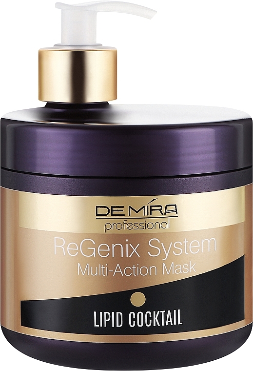 Липидный коктейль-маска для восстановления волос - Demira Professional ReGenix System Multi-Action Mask — фото N1