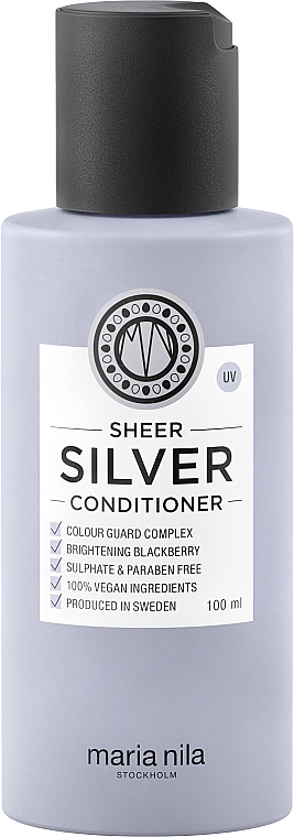 Кондиціонер від жовтизни фарбованого волосся - Maria Nila Sheer Silver Conditioner — фото N1