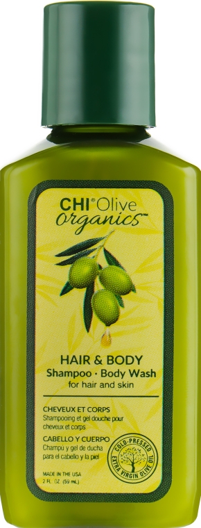 Шампунь для волосся і тіла, з оливою  - Chi Olive Organics Hair And Body Shampoo Body Wash — фото N1