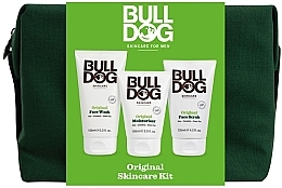 Духи, Парфюмерия, косметика Набор - Bulldog Skincare Original Skincare Kit (f/gel/150ml + cr/100ml + scr/125ml + bag/1pcs)