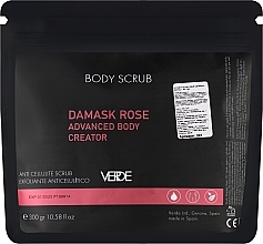 Парфумерія, косметика Антицелюлітний скраб для тіла "Дамаська троянда" - Verde Body Scrub