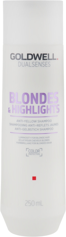 Шампунь проти жовтизни для освітленого волосся - Goldwell Dualsenses  Blondes&Highlights — фото N2