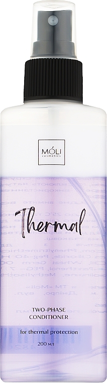 Двофазний спрей-кондиціонер з термозахистом - Moli Cosmetics Thermal Spray