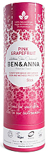 Парфумерія, косметика Дезодорант на основі соди "Рожевий грейпфрут" (картон) - Ben & Anna Natural Soda Deodorant Paper Tube Pink Grapefruit