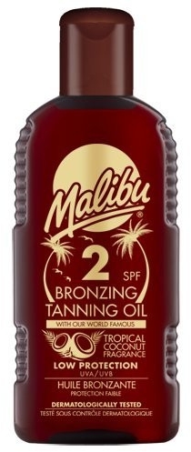 Масло для тела с эффектом бронзового загара - Malibu Bronzing Tanning Oil SPF 2 — фото N1