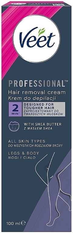 Крем для депиляции для всех типов кожи, с маслом Ши - Veet Professional Hair Removal Cream