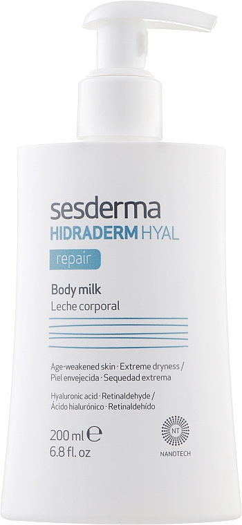 Відновлювальне молочко для тіла - SesDerma Laboratories Hidraderm Repair Body Milk — фото N1
