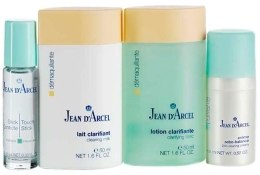 Духи, Парфюмерия, косметика Набор для проблемной кожи - Jean d'Arcel Purifying Set (milk/30ml + lot/30ml + cr/20ml + stick/10ml + bag)